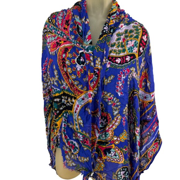 Vera Bradley Womens Colorful Paisley Pattern Scarf Shawl Wrap - Picture 2 of 10